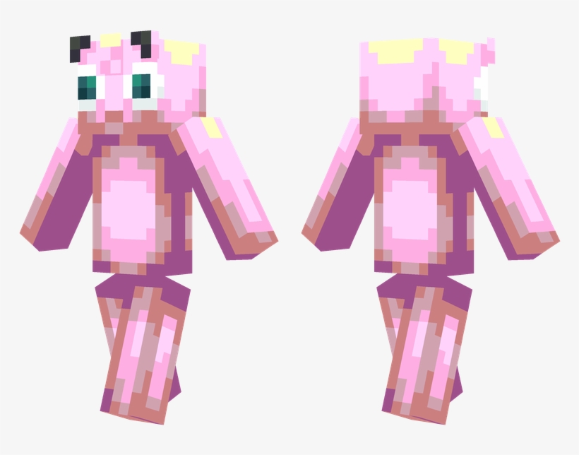 Jigglypuff - Jigglypuff Minecraft Skin, transparent png download