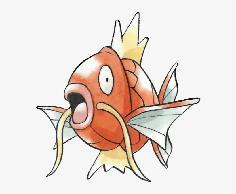 #magikarp From The Official Artwork Set For #pokemon - Magikarp Ken Sugimori, transparent png download