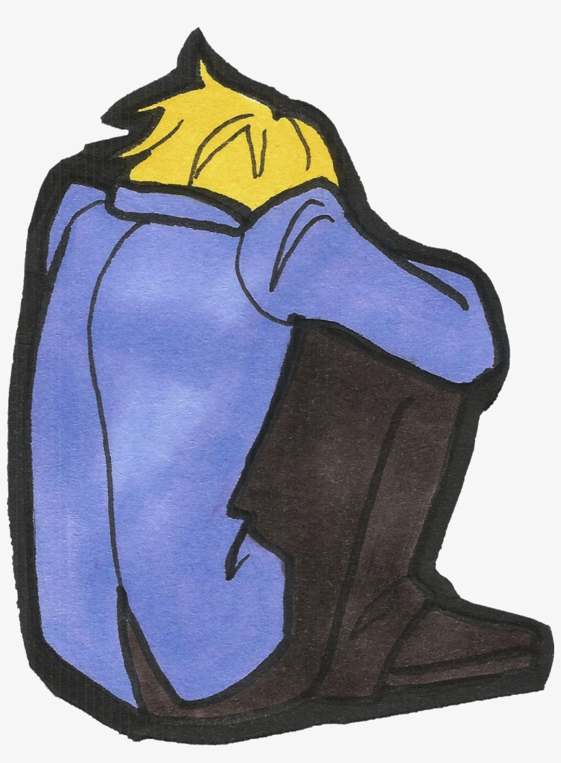 I Doodled This For Fun And Cut It Out Paper Child Style - Cartoon, transparent png download