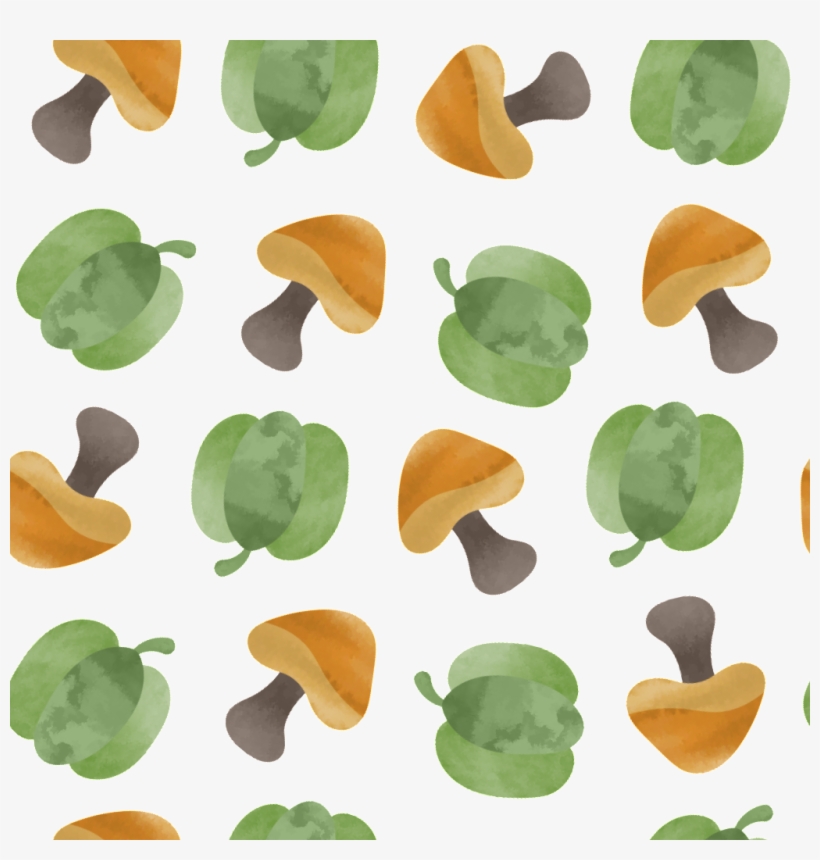 Orange Mushroom Cartoon Background - Vegetable, transparent png download