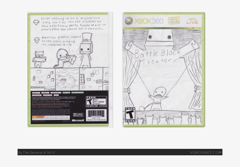 Battleblock Theater Box Art Cover - Diagram, transparent png download