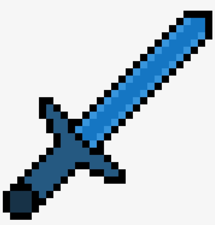 The Aqua Sword - Espada De Minecraft Faithful, transparent png download