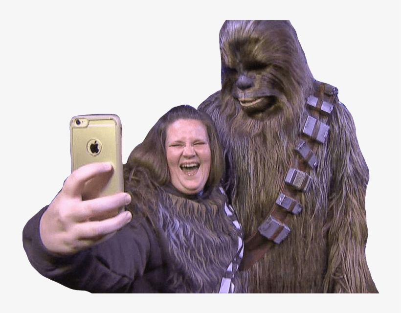 Candace Payne Chewbacca Mom Selfie - Chewbacca Mask Lady, transparent png download