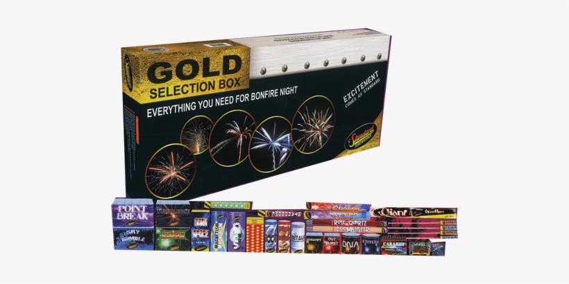 Standard Fireworks Gold Selection Box, transparent png download