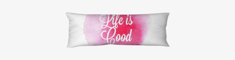 Abstract Pink Hand Drawing Watercolor Wash On White - Cushion, transparent png download