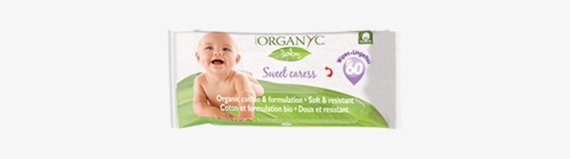 Organyc Baby 60 Sweet Caress Organic Cotton Baby W - 2pack! Organyc Baby Wipes - 100 Percent Organic Cotton, transparent png download