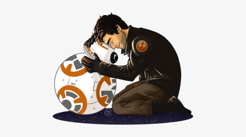 Poe Dameron & Bb-8 - Bb8 And Poe Dameron, transparent png download