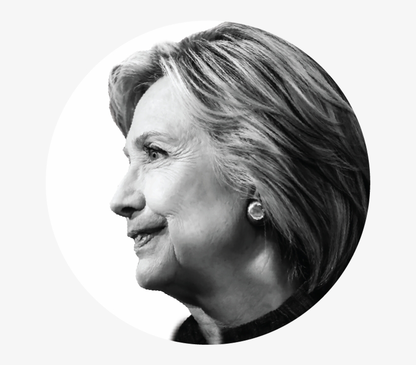 Alex Jones Head Png Black And White Library - Hillary Clinton, transparent png download