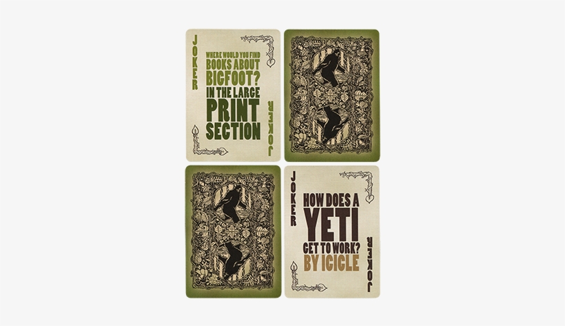 Bigfoot Bicycle Playing Cards - Bicycle Bigfoot Playing Cards, transparent png download