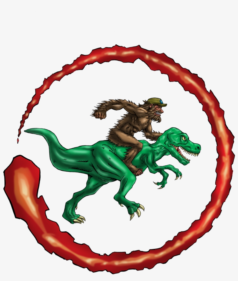 T Rex And Bigfoot, transparent png download