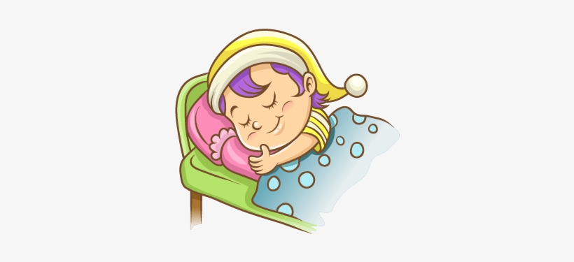 Girl Sleeping Png - Sono Cotta Buonanotte, transparent png download