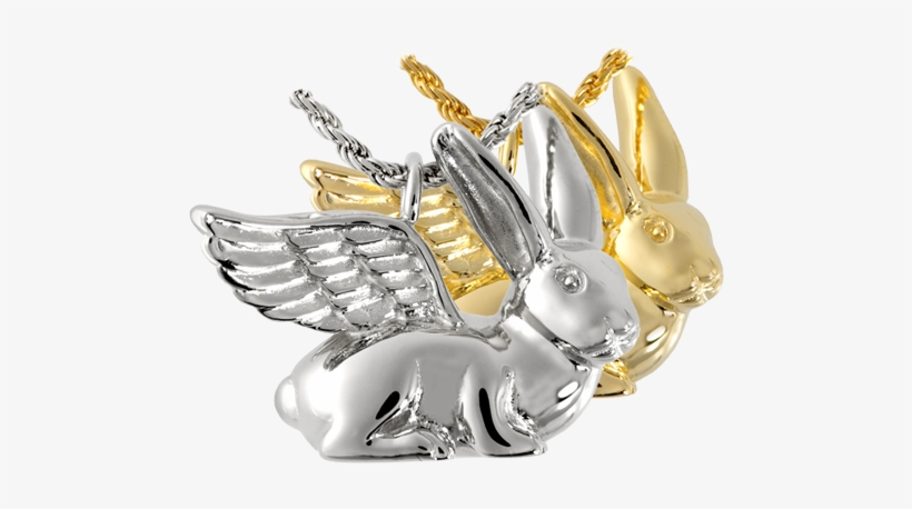 Ears Up Rabbit Cremation Jewelry - Silver Cremation Jewelry: Rabbit Ears Up, transparent png download