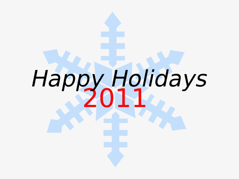 Happy Holidays Snowflake Clip Art - Ggd Hollands Noorden, transparent png download