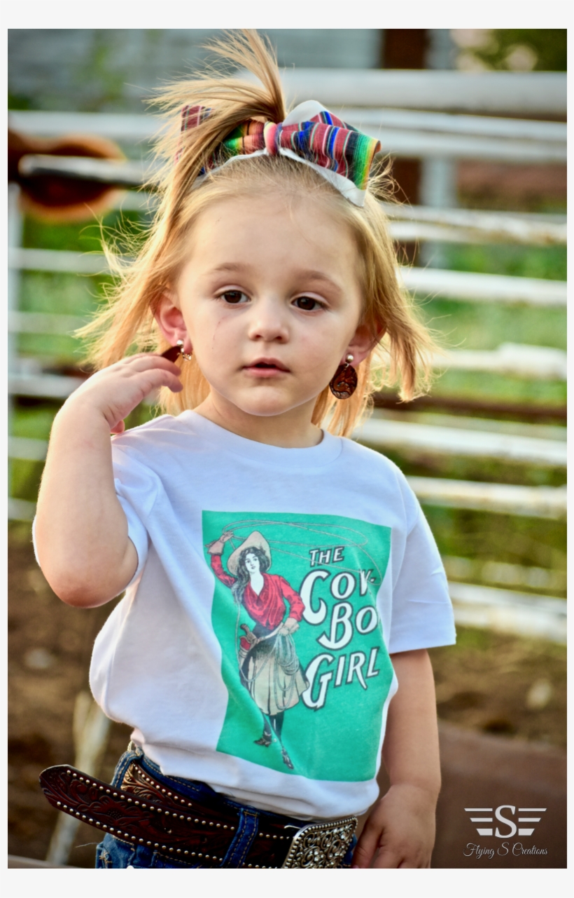 Cowboy-girl Girls Tee - Toddler, transparent png download