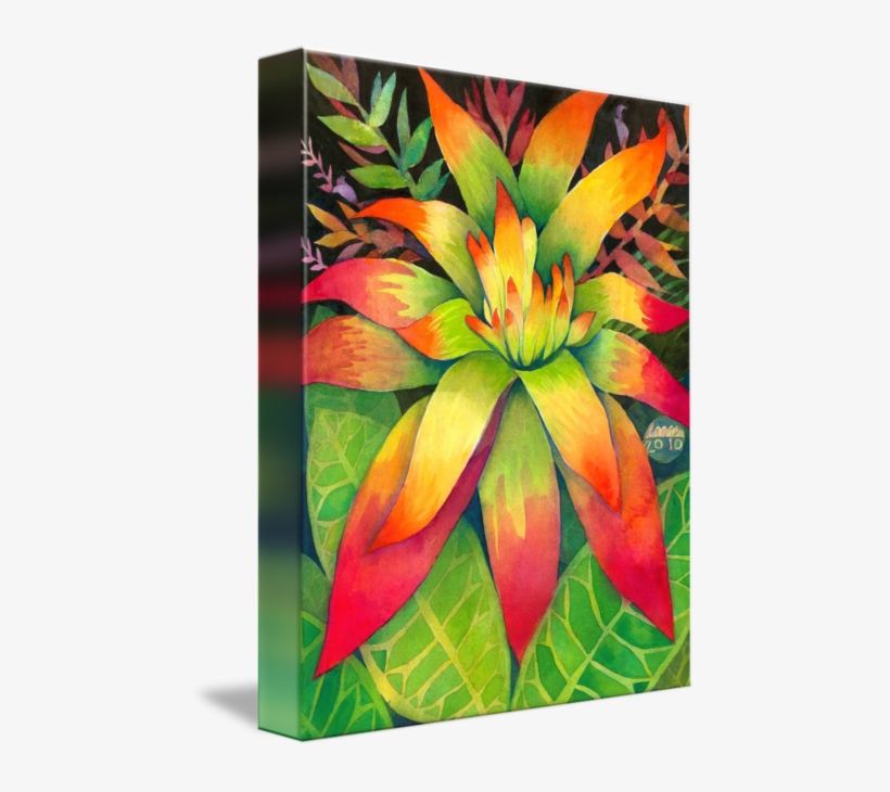 "jungle Floral " By Lauren Mcmullen, Montara, Ca // - Gallery-wrapped Canvas Art Print 11 X 14 Entitled Jungle, transparent png download