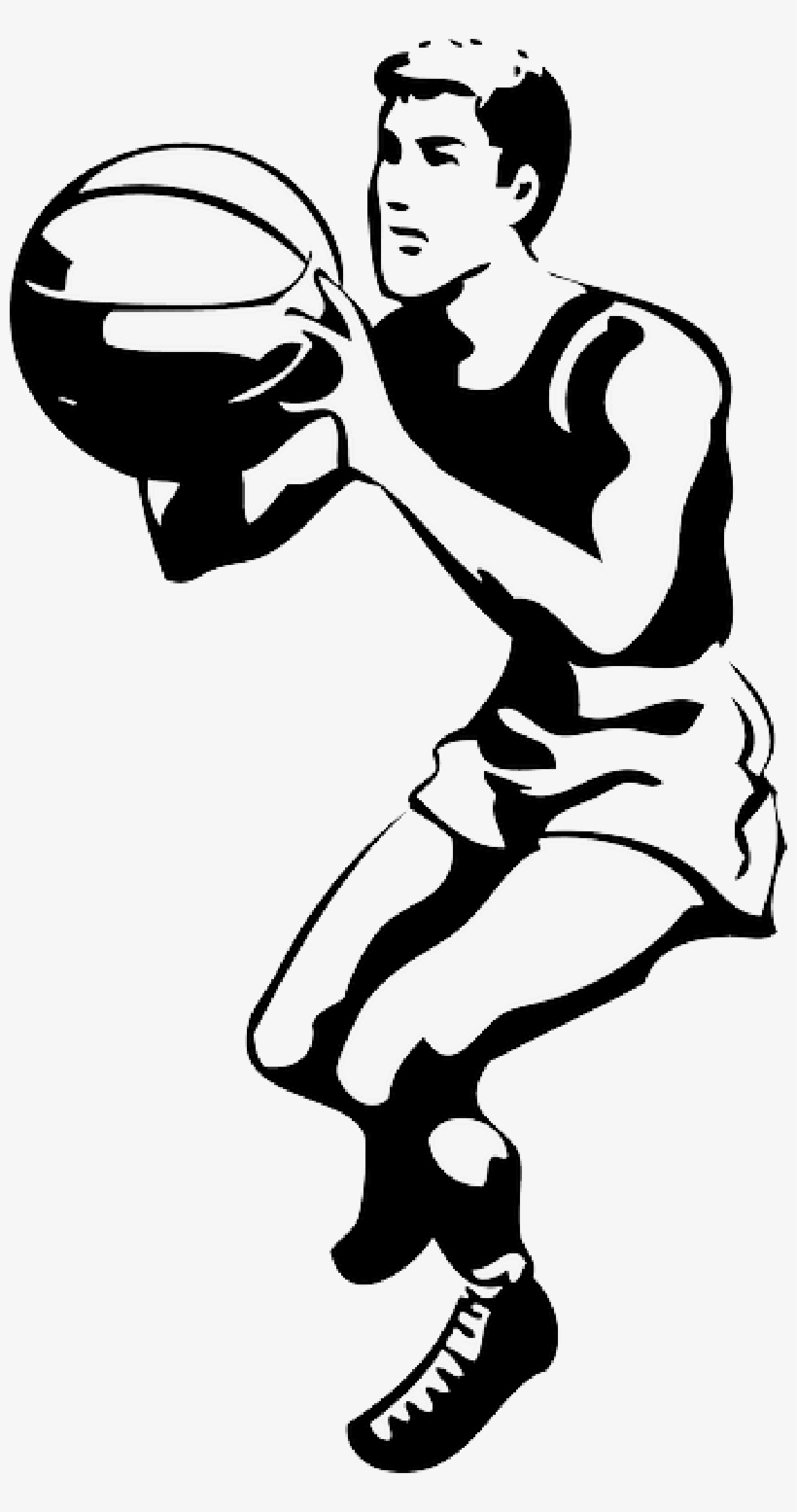 Mb Image/png - Basketball Player Black And White, transparent png download