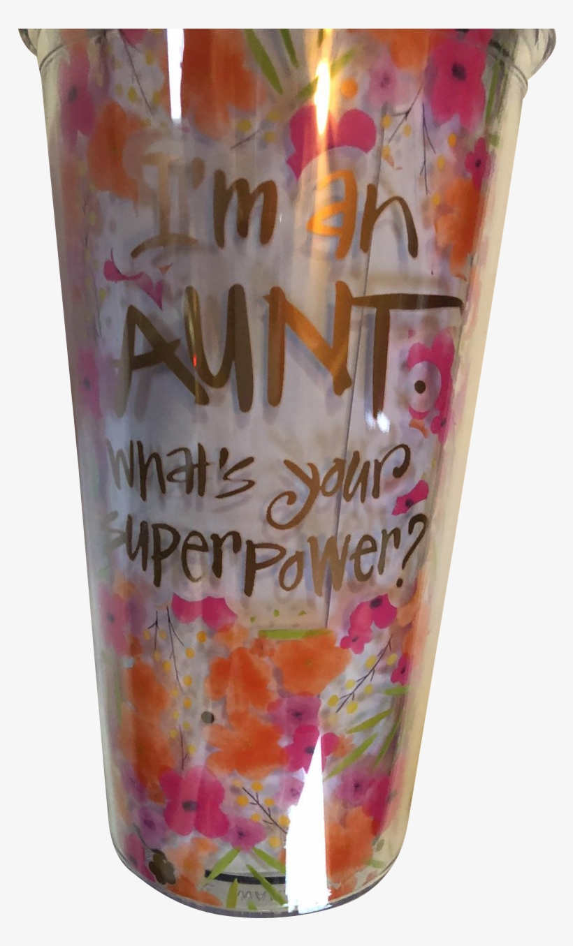 Aunt Super Power Tumbler - Pint Glass, transparent png download