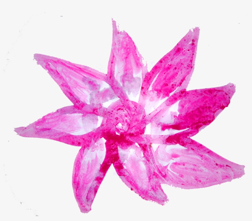 Watercolor Flowers Shading Free Png - Watercolor Painting, transparent png download