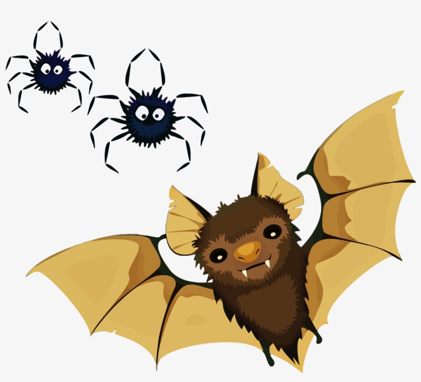 Vampire Bat And Spiders Icons Png - Bat Clipart, transparent png download