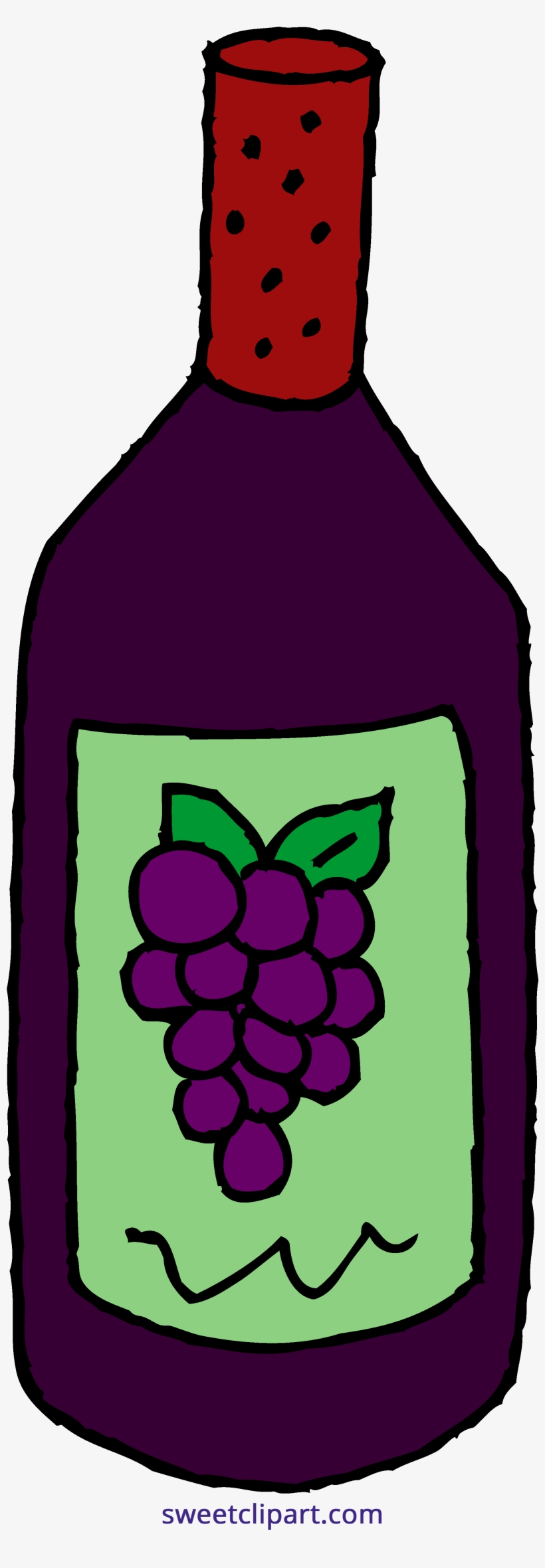 Wine Bottle Clipart Clipart - Clipart Wine Bottle, transparent png download