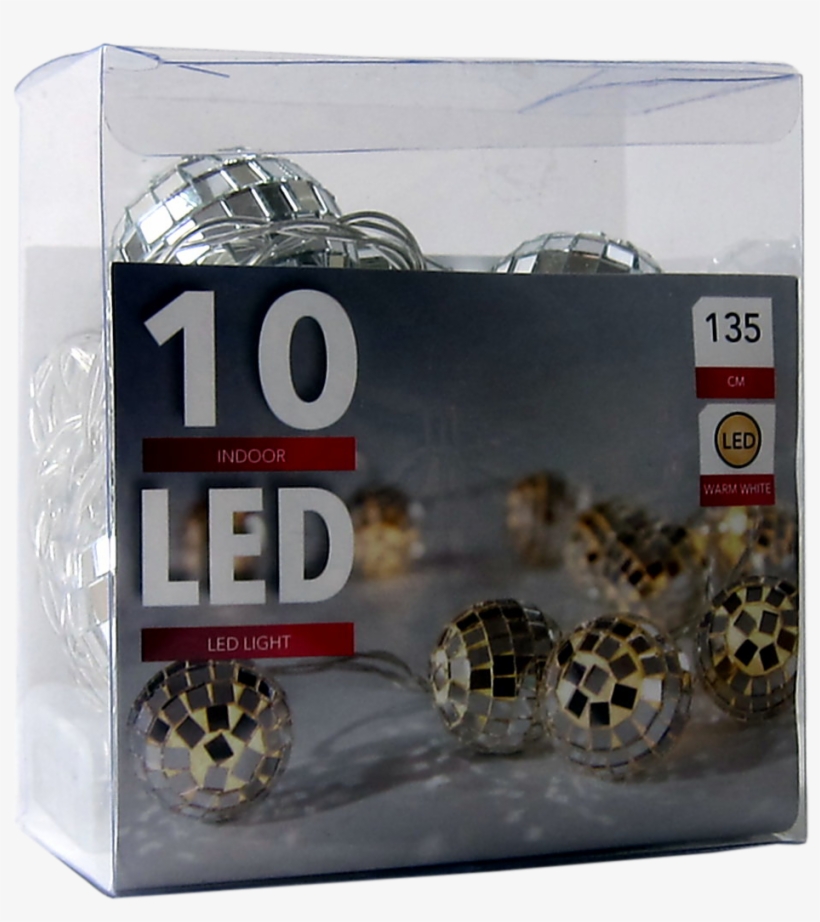 Led Disco Mirror Ball String Lights Png Mirror String - Disco Ball, transparent png download