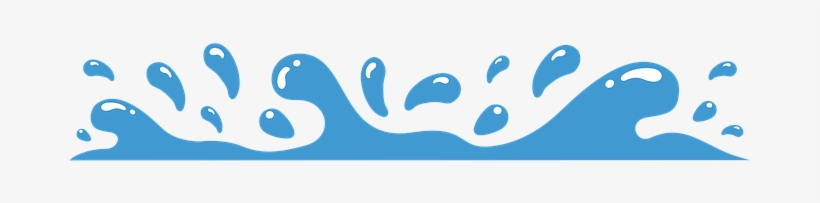 Splash Waves Blue Light Abstract Design Co - Water Splash Clipart, transparent png download