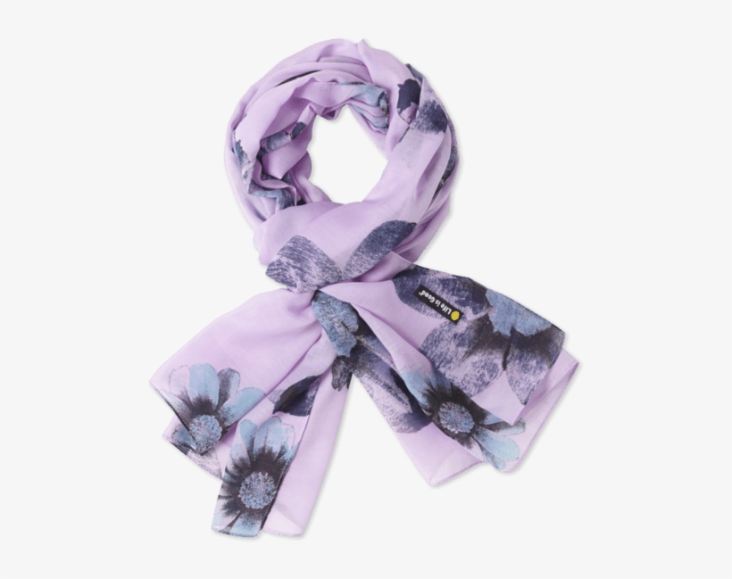 Watercolor Flower Lightweight Scarf - Scarf, transparent png download