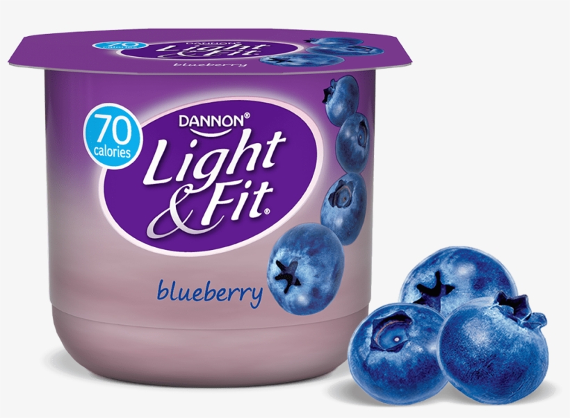 Nonfat Yogurt Blueberry - Light & Fit Yogurt, Nonfat, Blueberry - 5.3 Oz, transparent png download
