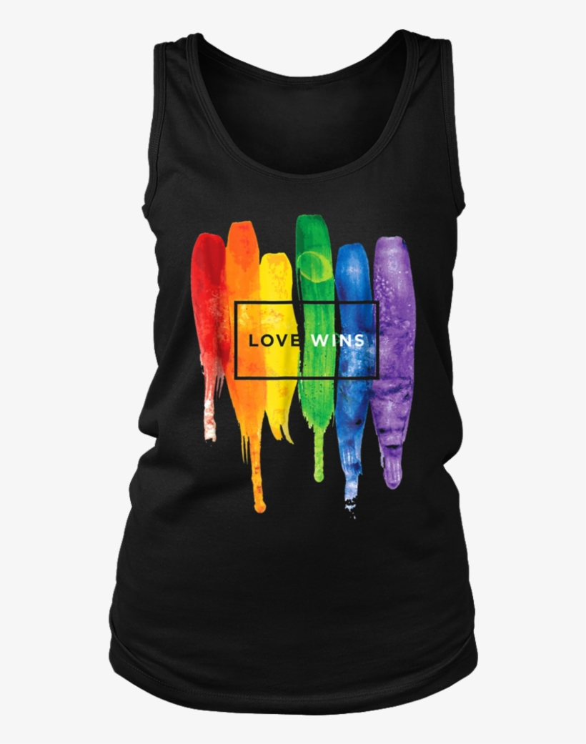 Watercolor Love Wins Rainbow T-shirt - Best Woman Born In September, transparent png download