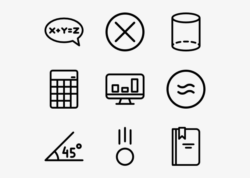 Math Symbols - Customer Service Line Icon, transparent png download