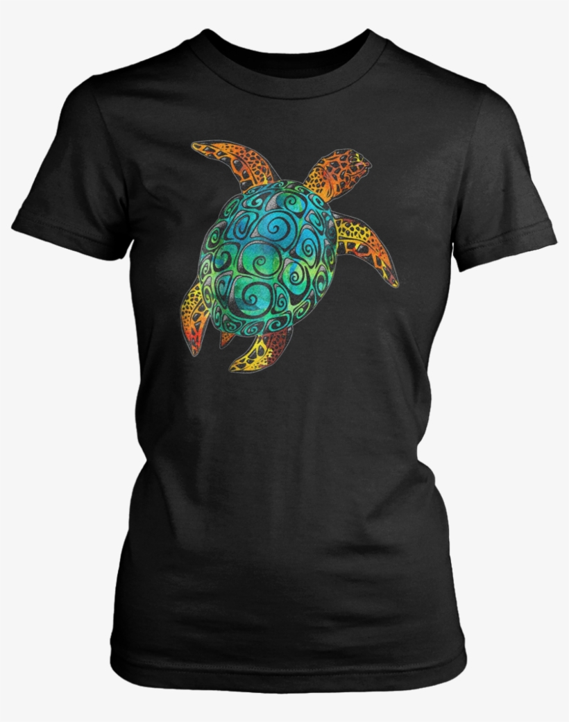 Cosmic Watercolor Sea Turtle T Shirt - Limited Edition For Proud Military Moms!, transparent png download