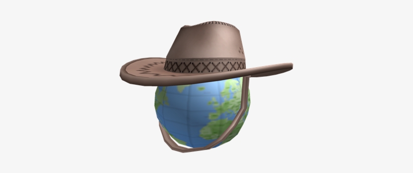Earth Day Cowboy - Earth With Cowboy Hat, transparent png download