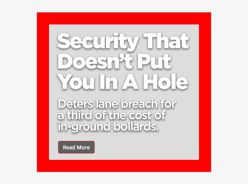 Security That Doesnt Put You In A Hole - Coquelicot, transparent png download