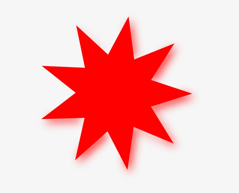 Red Star Clip Art - Clip Art Red Star, transparent png download