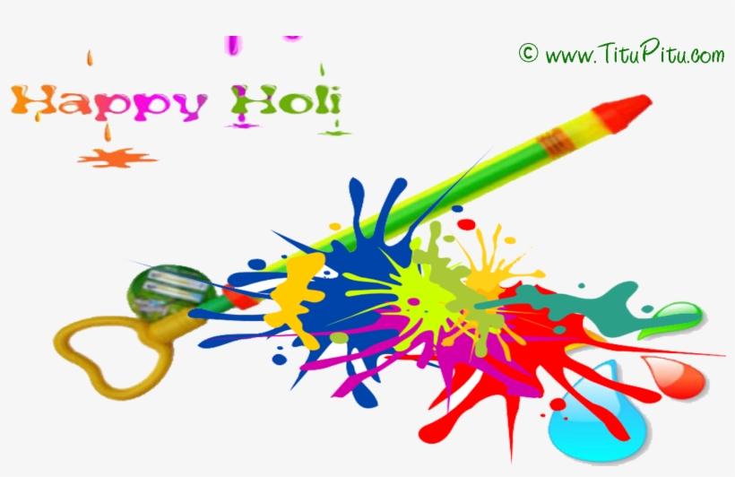Holi Pichkari Free Download Png - Holi Images In Png, transparent png download
