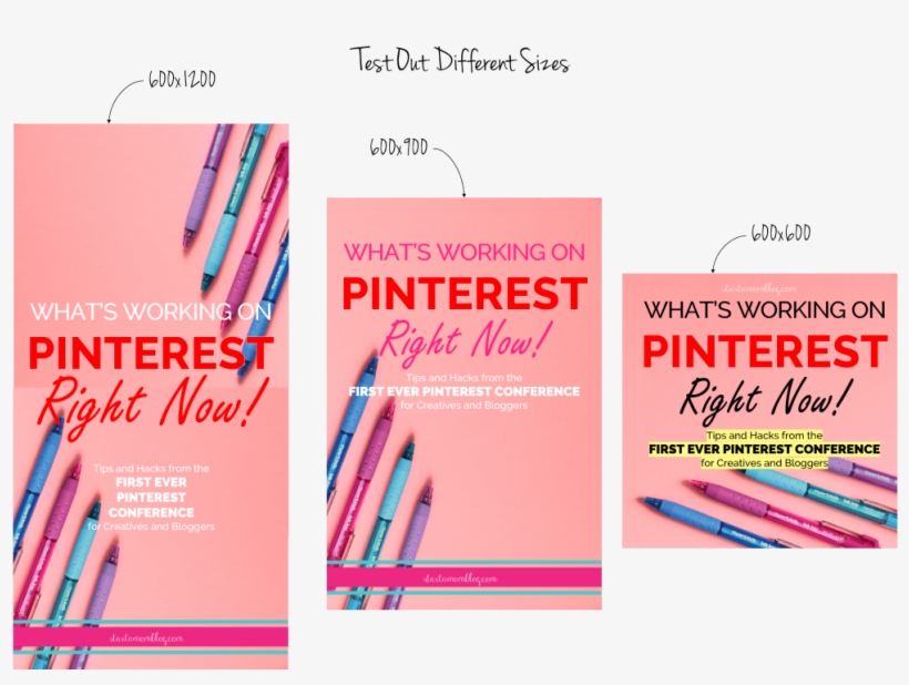Different Pin Sizes For Pinterest Traffic - Document, transparent png download