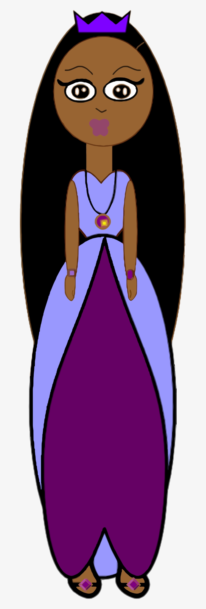 Princess Crown Png Transparent - Clipart Black Princess, transparent png download