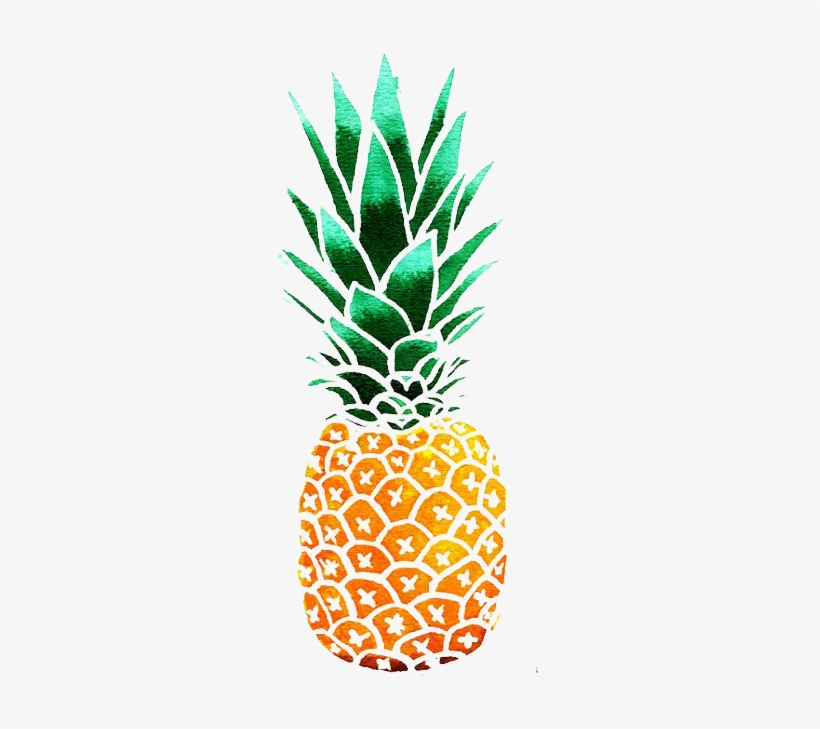 Pineapple Drawing Watercolor Painting Clip Art - Pineapple Illustration, transparent png download