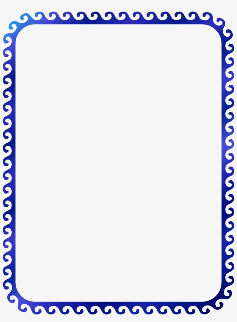 Collection Of Free Transparent Waves Border Download - Marco Con Bordes Cuadrados, transparent png download