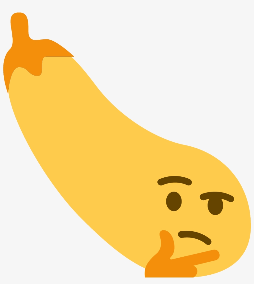 Png Eggplant Emoji Thinking Eggplant Emoji Transparent PNG