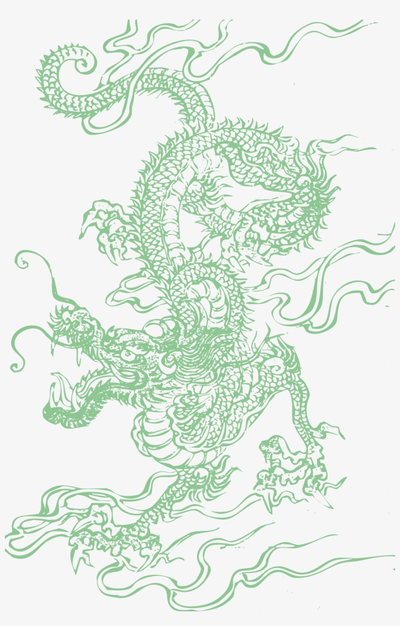 Green Chinese Dragon - Green Chinese Dragon Png, transparent png download