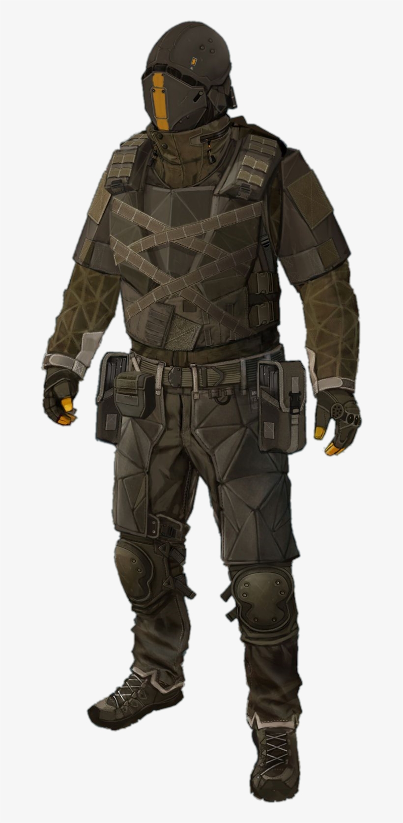 Riot Police - Deus Ex Human Revolution Concept, transparent png download
