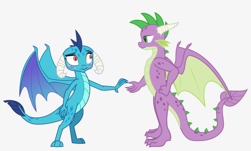 Invader-matt, Blushing, Cute, Dragon, Emberspike, Eye - Spike The Dragon With Wings, transparent png download