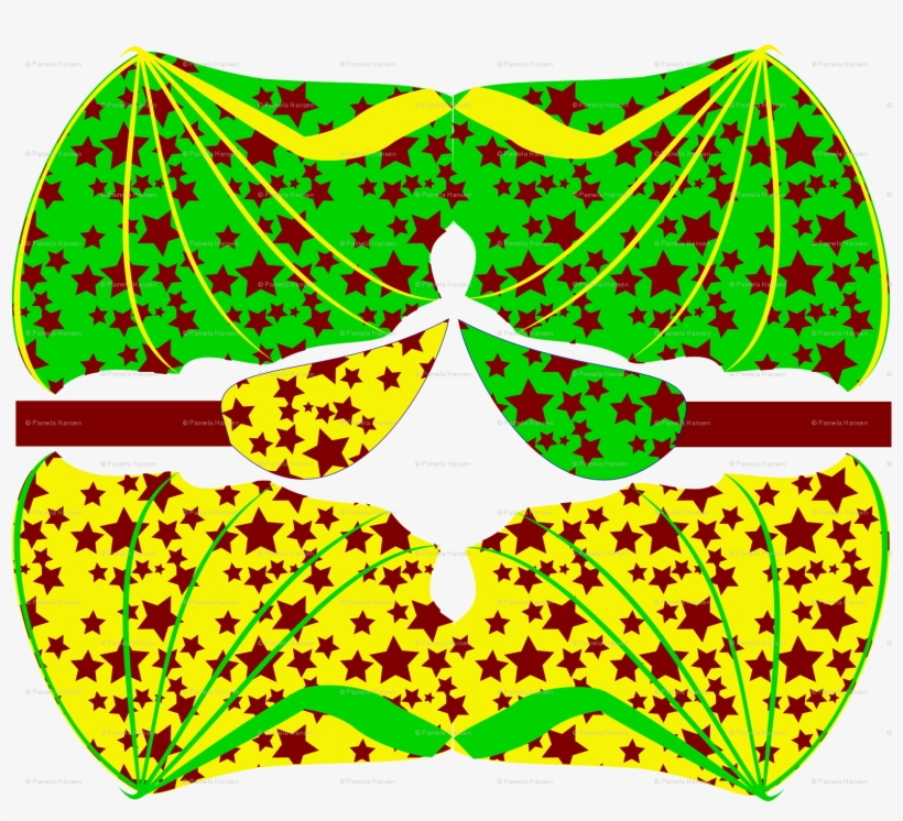 Green And Yellow Dragon Wings Fabric By Pamelachi On - Robert L Peters, transparent png download