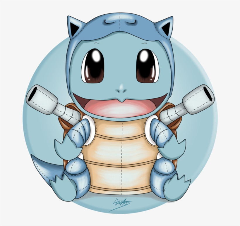 As By Liszarts On Deviantart - Blastoise Pixel Squirtle, transparent png download