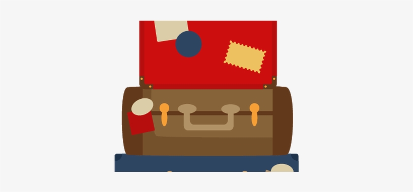 Suitcase Drawing Stacked - Stacked Suitcases Clipart, transparent png download
