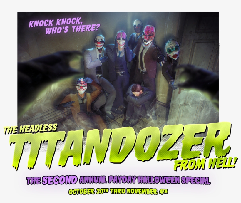Payday 2's Halloween Event Kicking Off On October 30‏ - Payday, transparent png download