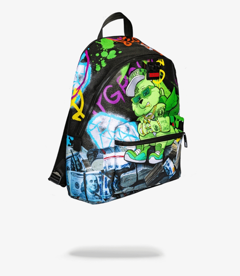 Sprayground- Money Bear Stacks Backpack - Diaper Bag, transparent png download
