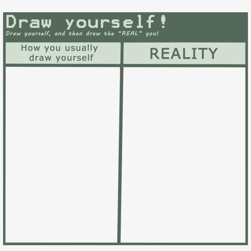 Clip Library Stock Draw Yourself Meme By Sonicfazbear - Draw Yourself Meme, transparent png download