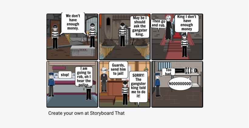 The Gangster That Went To Jail - Cartoon, transparent png download
